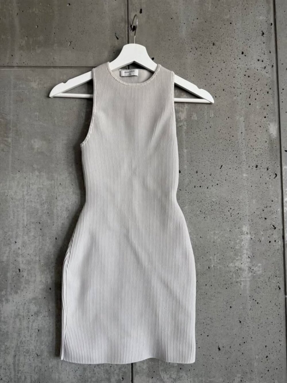 Babaton Sculpt Knit Racer Mini Dress by Aritzia